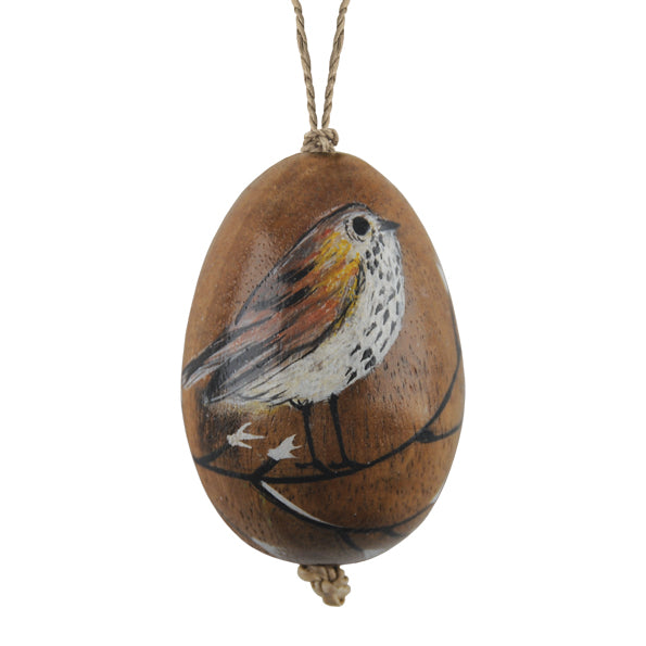 Hand Painted Bird on a Wooden Egg Many Designs
