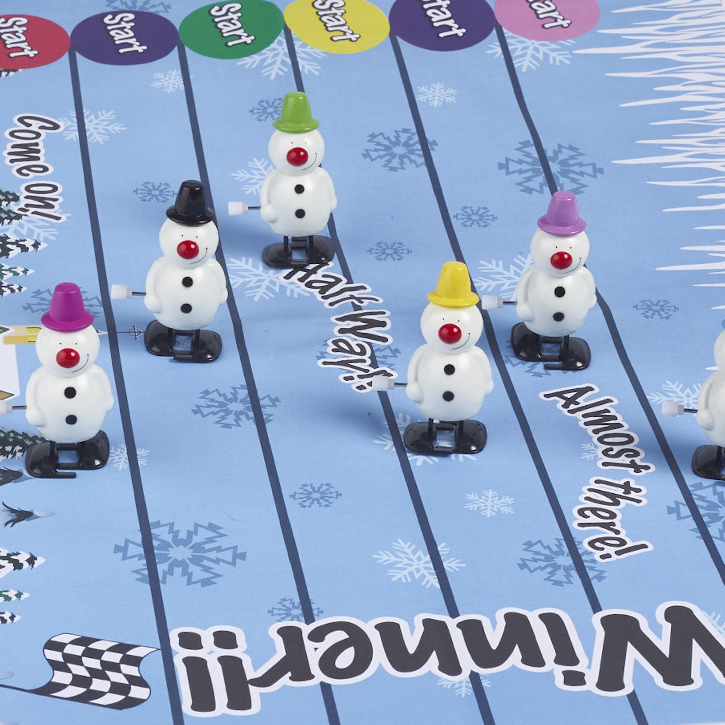 Racing Snowman Large Handmade Luxury Christmas Crackers (6 Pack)