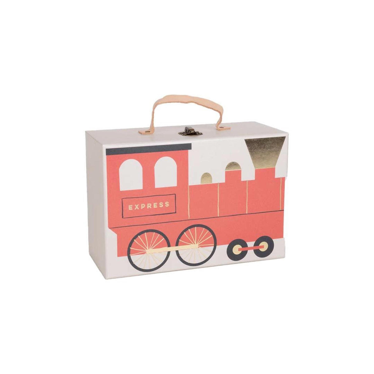 Luxury Wooden Railway Train Advent Calendar Suitcase