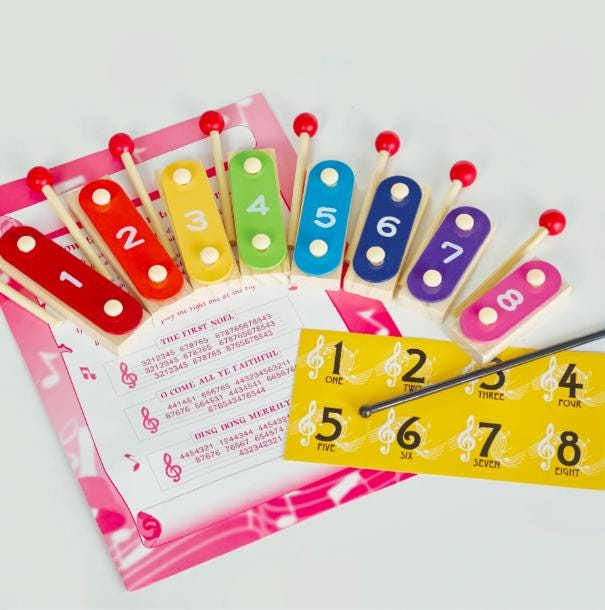 Chime Bars Musical 13" Handmade Traditional Christmas Crackers (8 Pack)