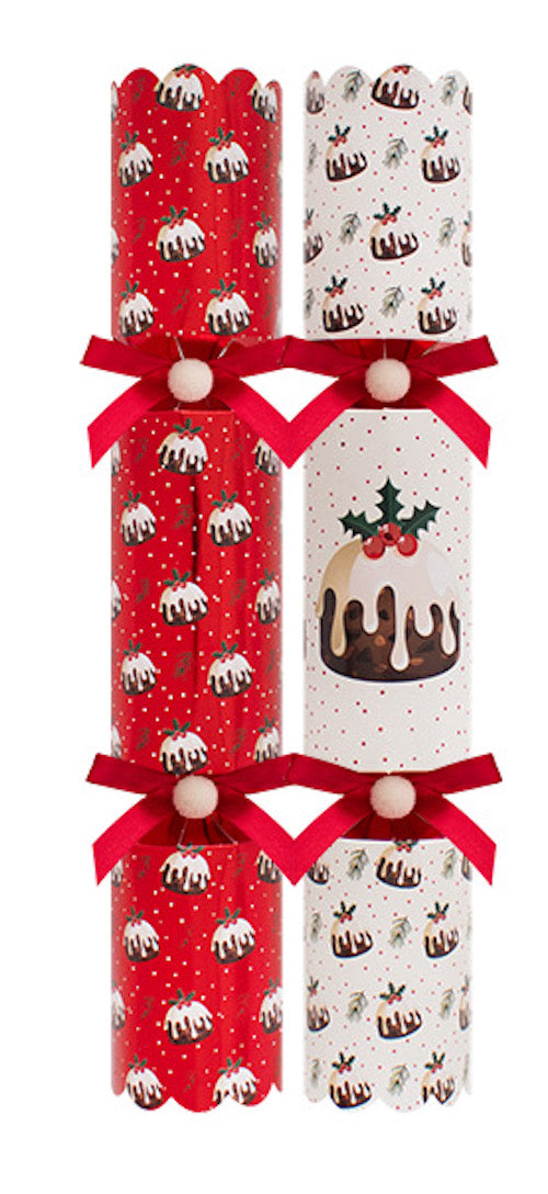 Christmas Pudding Large 12" Christmas Crackers (6 Pack)