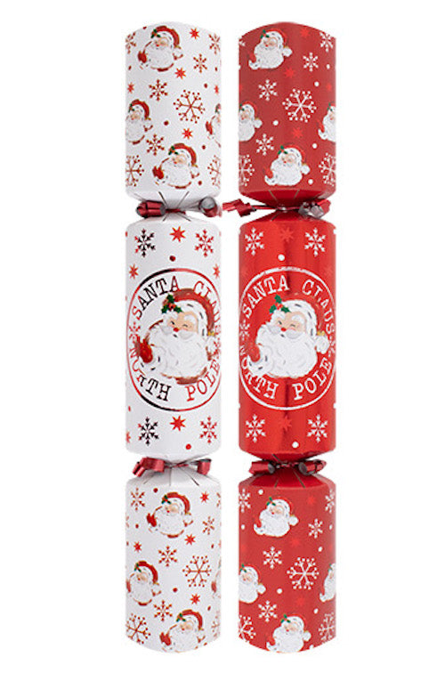 Retro Santa Family 12" Christmas Crackers (10 Pack)