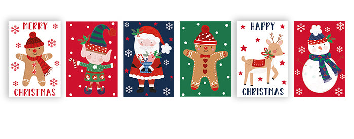 Santa and Elf Mini 6" Christmas Crackers (6 Pack)