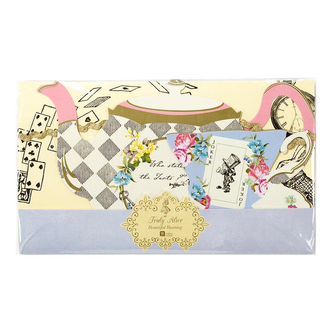 Truly Alice Mad Hatter Tea Party Teapot Bunting
