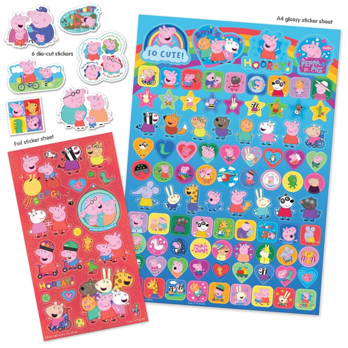 PEPPA PIG Mega Pack of Stickers, A4 Size