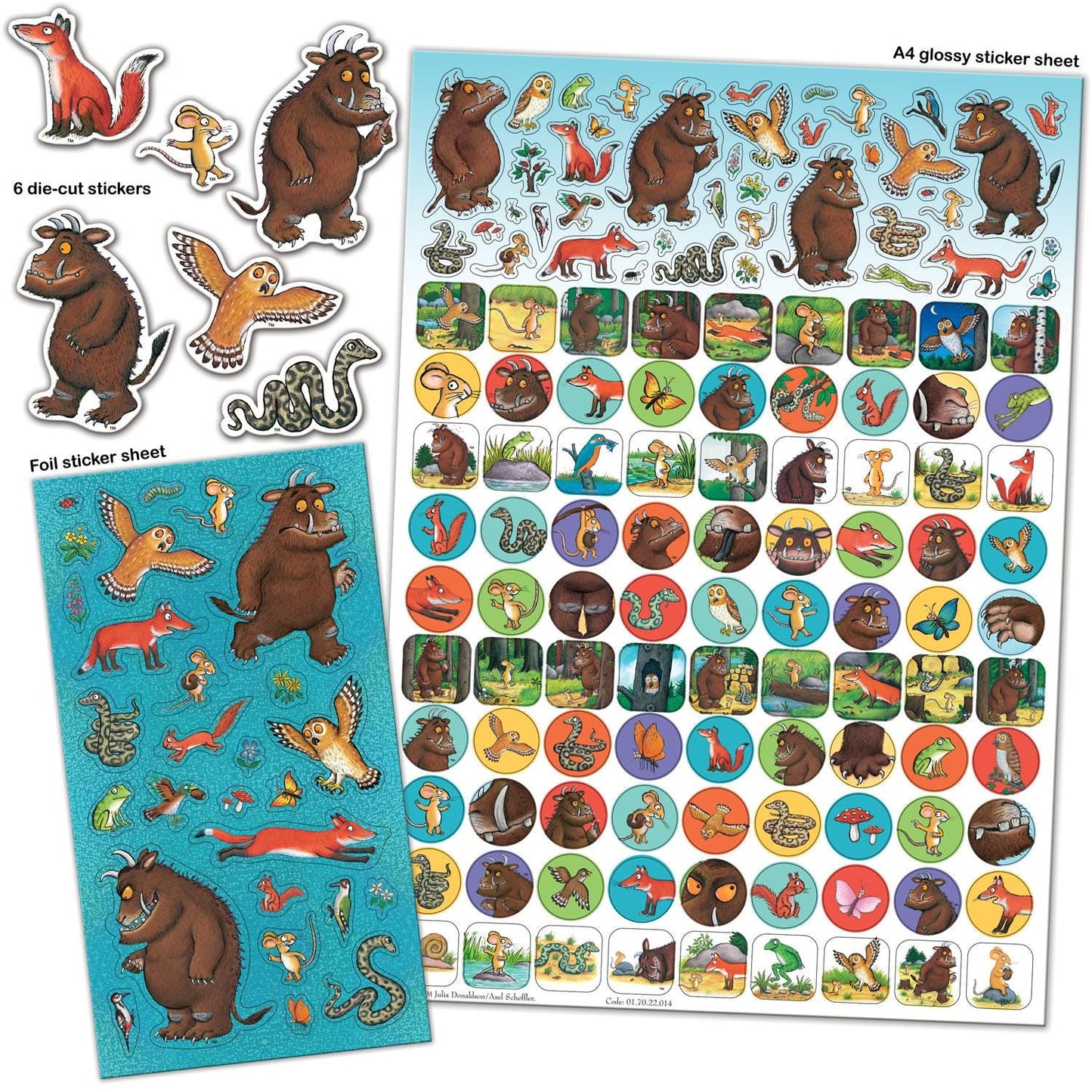 The Gruffalo Mega Pack of Stickers, A4 Size