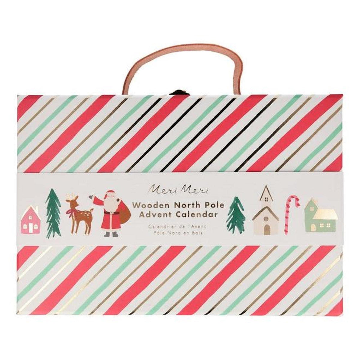 Luxury Wooden North Pole Festive Village Advent Calendar