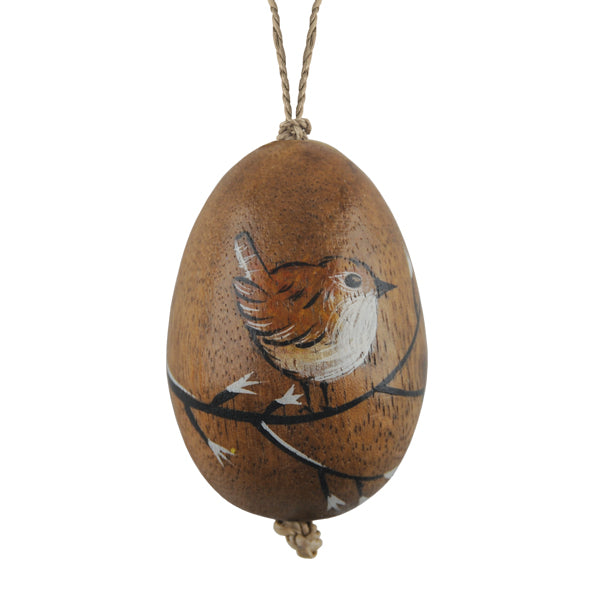 Hand Painted Bird on a Wooden Egg Many Designs