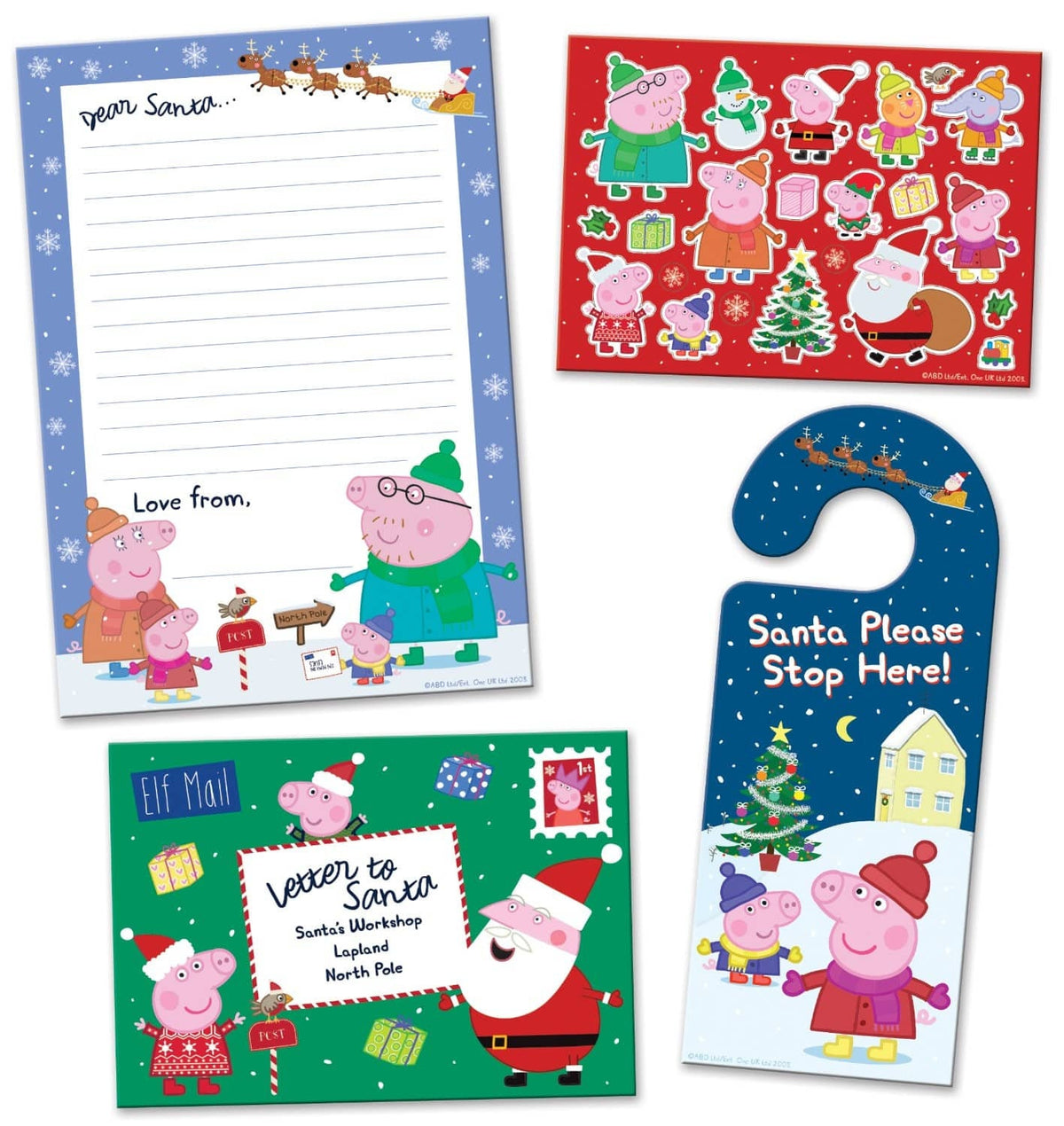 PEPPA PIG Christmas Letter to Santa Pack