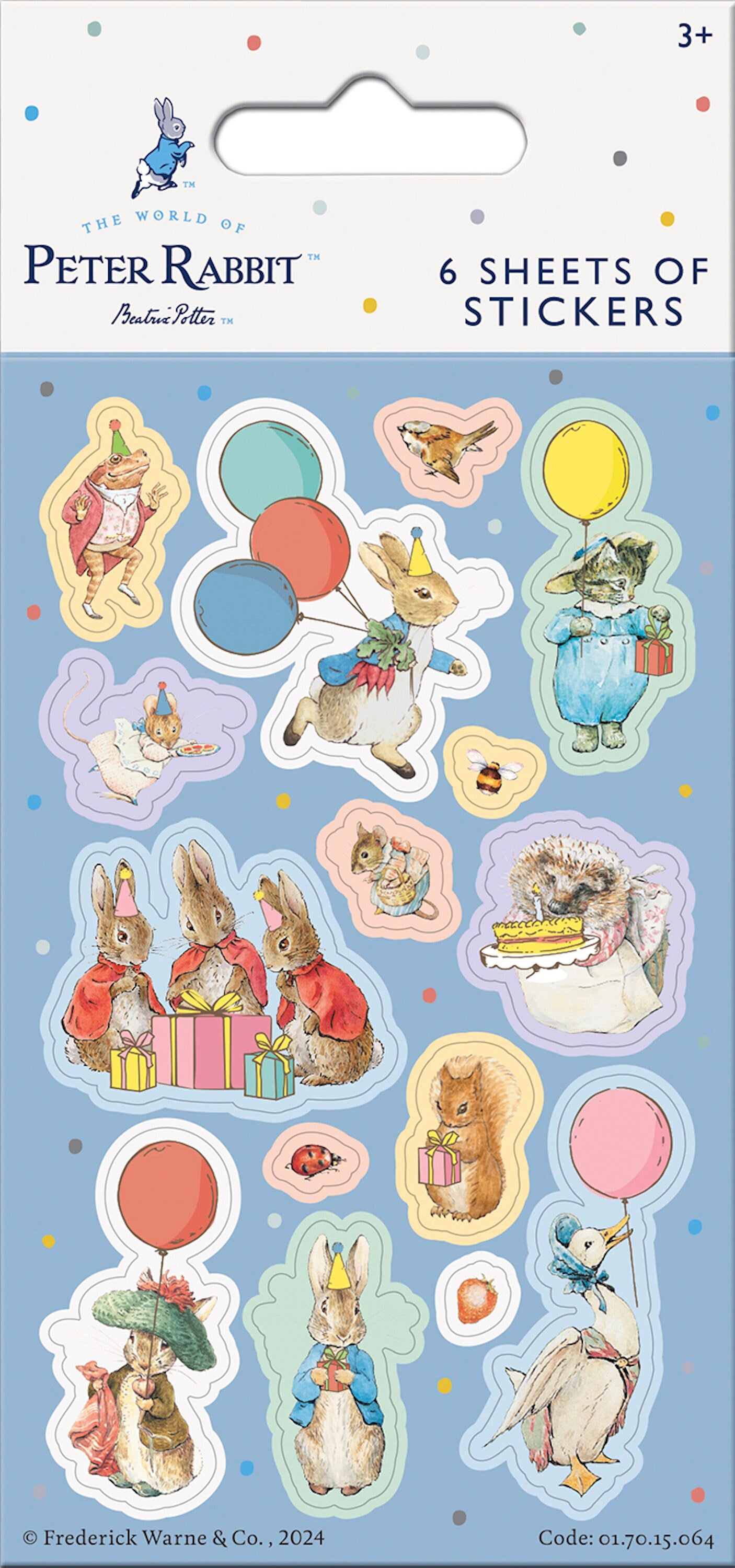 Peter Rabbit Party Stickers (6 Sheets)