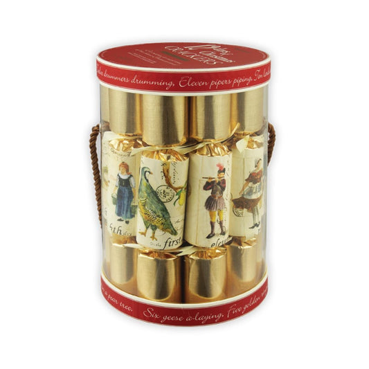 12 Days of Christmas Gold Crackers in a Tub by Robin Reed