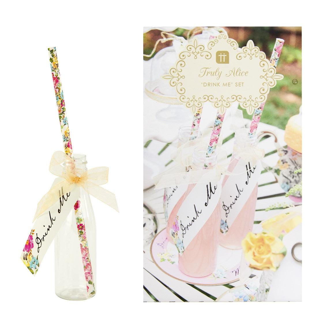 Truly Alice Mad Hatter Tea Party Drink Me Set