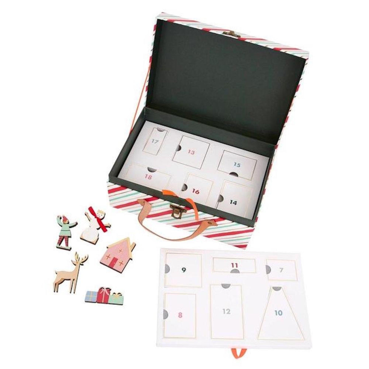 Luxury Wooden North Pole Festive Village Advent Calendar