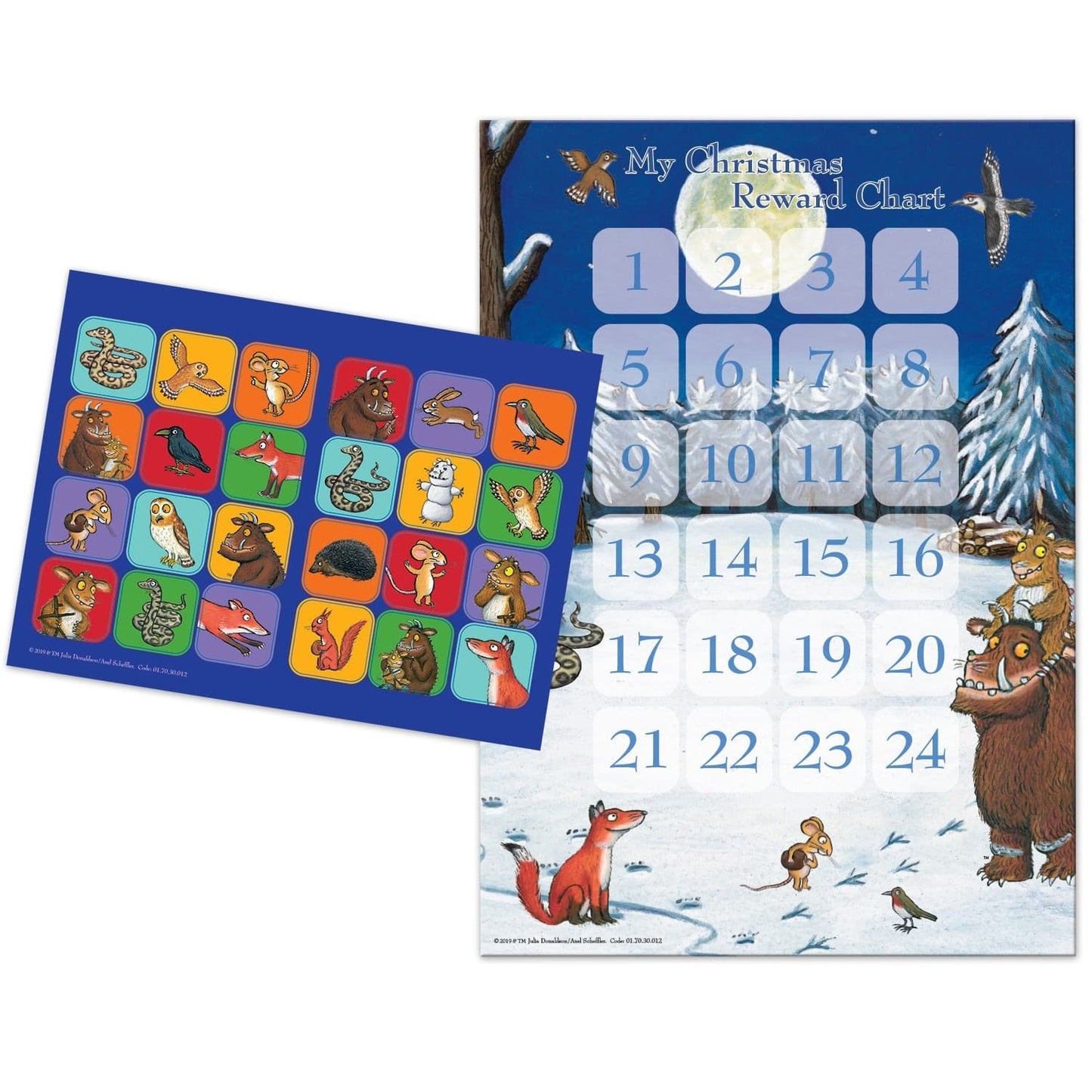 The Gruffalo Child Countdown to Christmas Advent Reward Chart