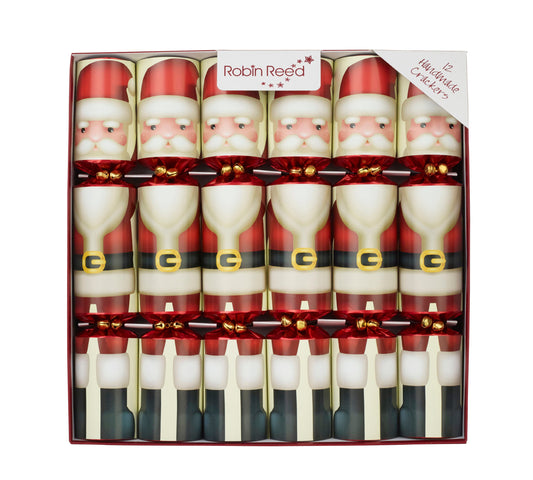 Father Christmas Santa Large Handmade Luxury Traditional Christmas Crackers (12 Pack)