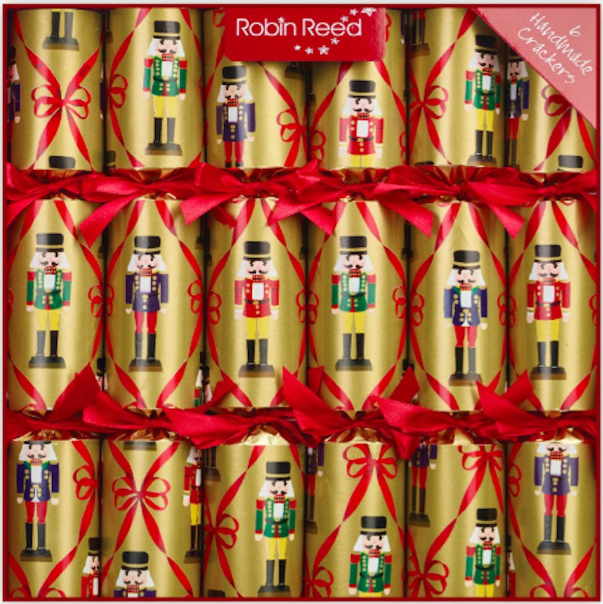 Vintage Nutcracker Large Handmade Luxury Christmas Crackers (6 Pack)