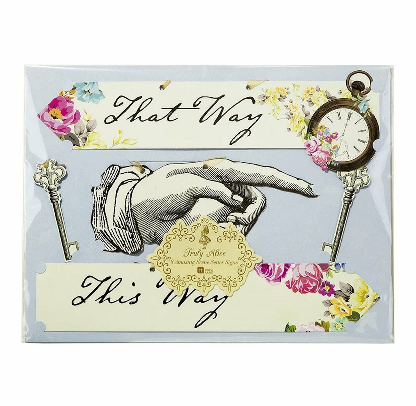 Truly Alice Mad Hatter Tea Party Scene Setter Signs