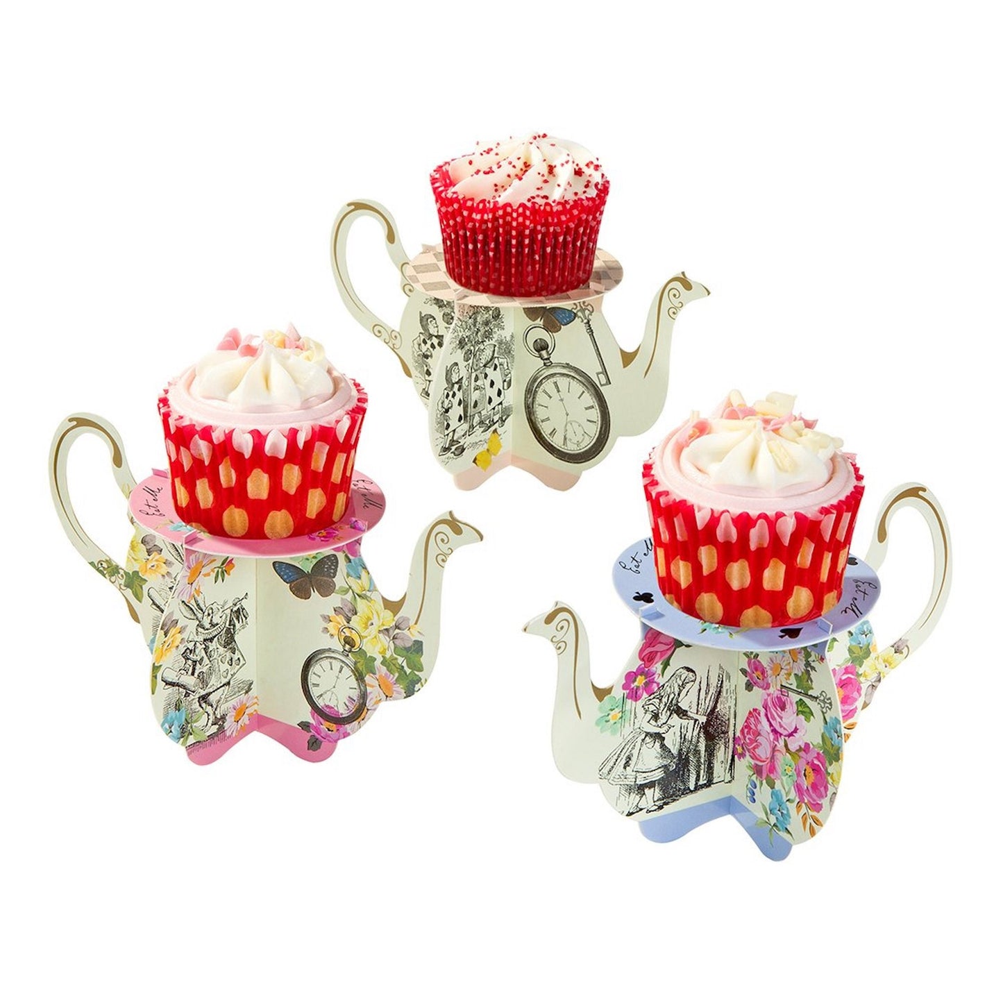 Truly Alice Mad Hatter Tea Party Teapot Cake Stands