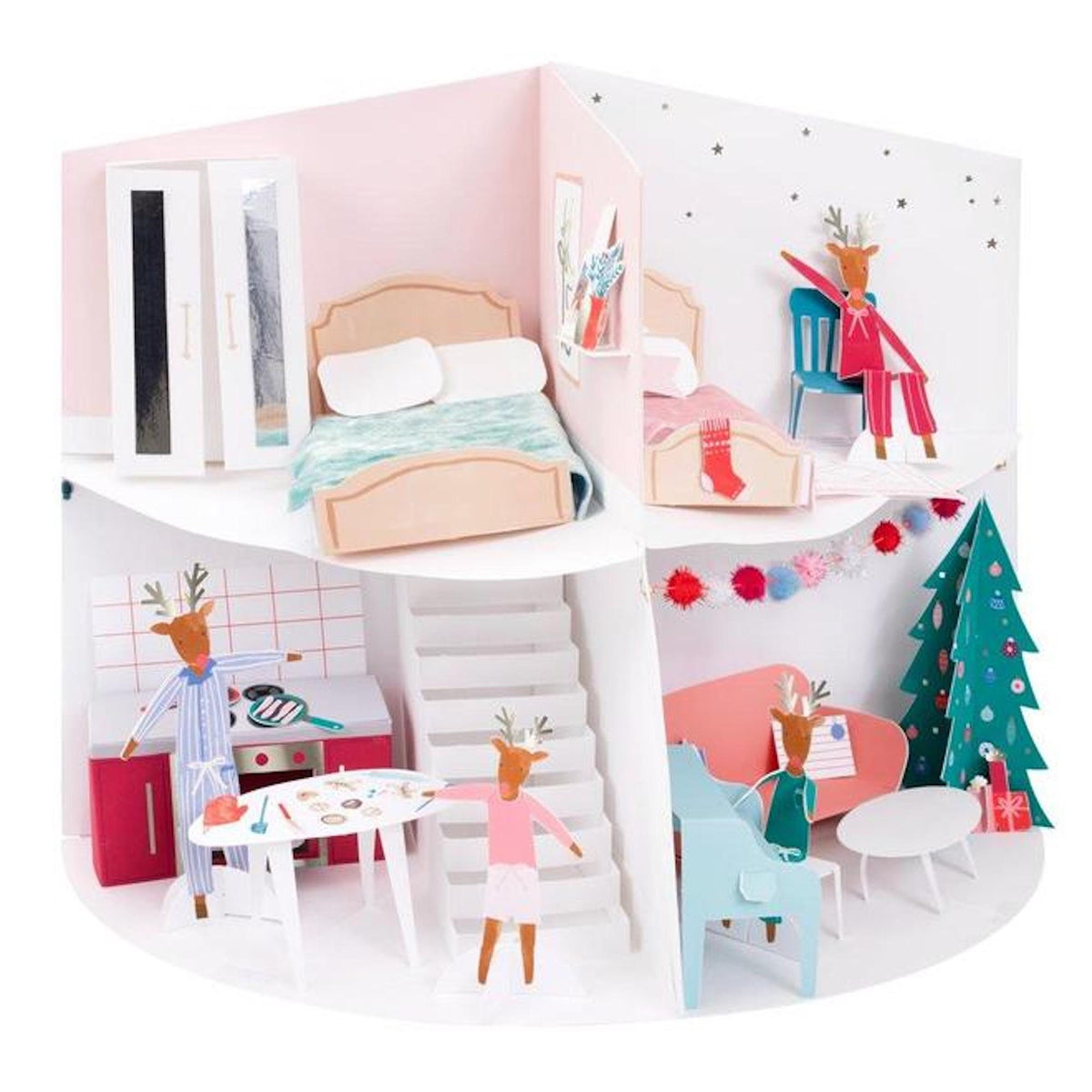 Luxury Festive House Paper Advent Calendar