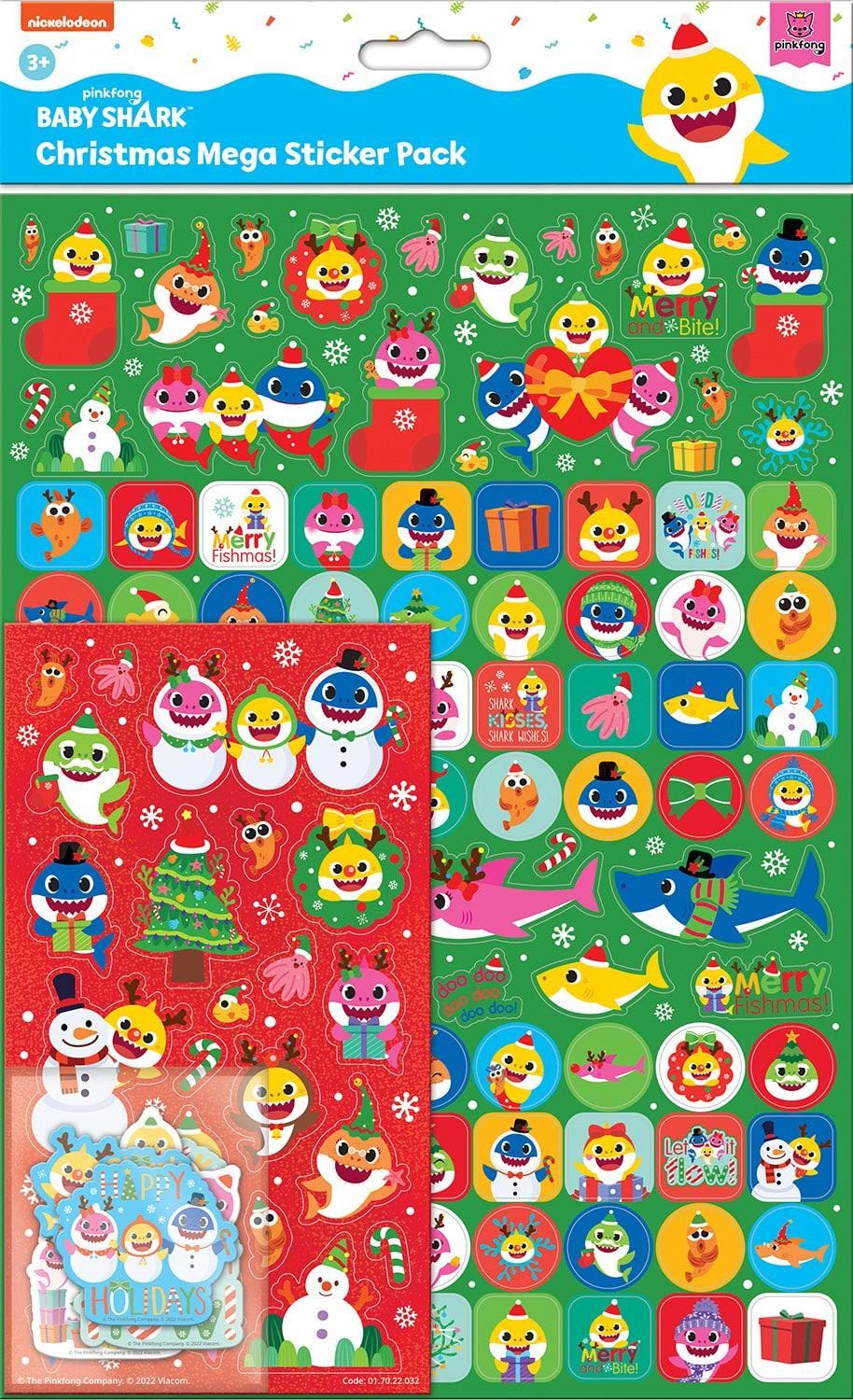 Baby Shark Christmas Mega Stickers by Paper Projects