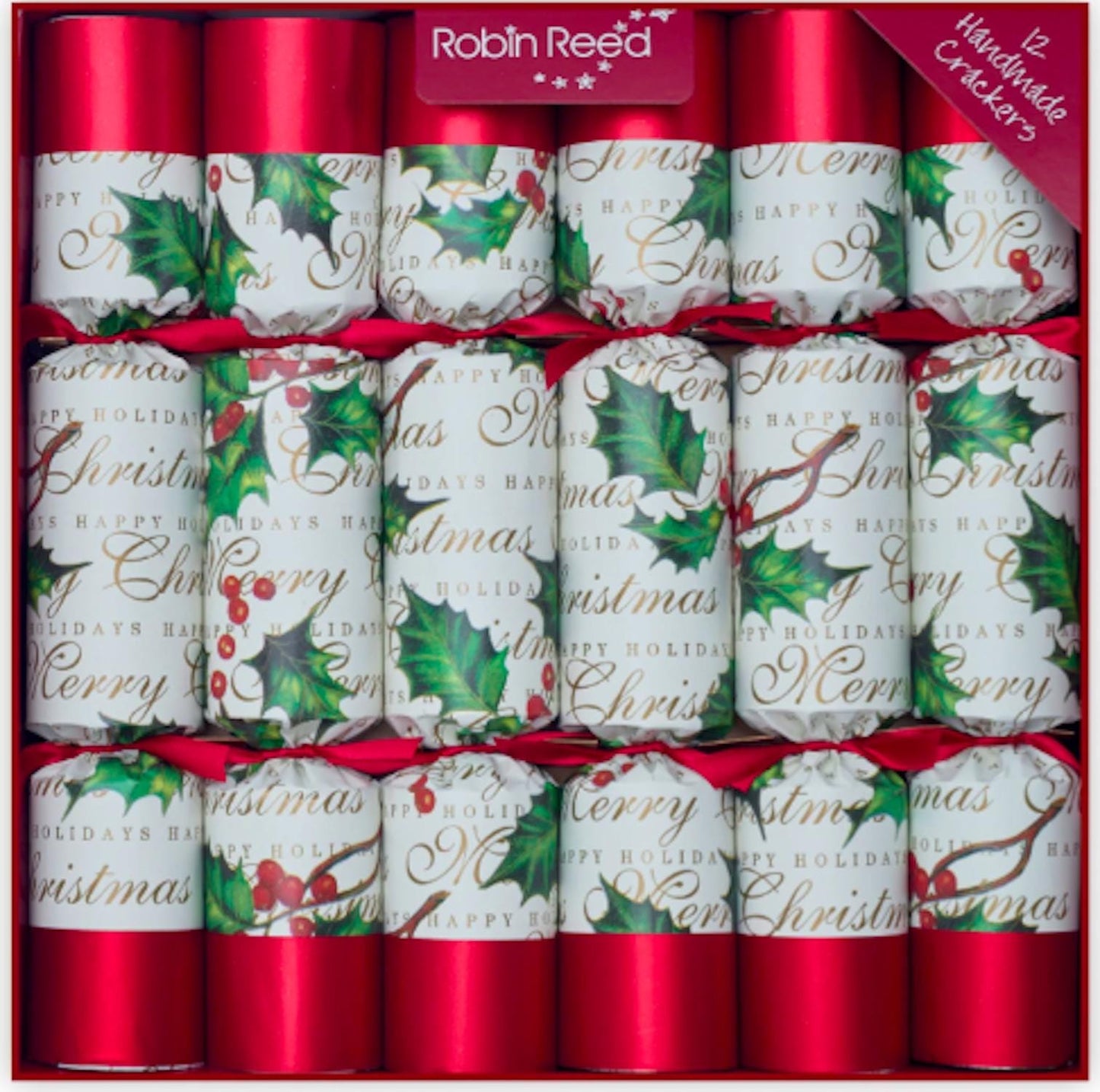 Bows and Berries Christmas Crackers by Robin Reed