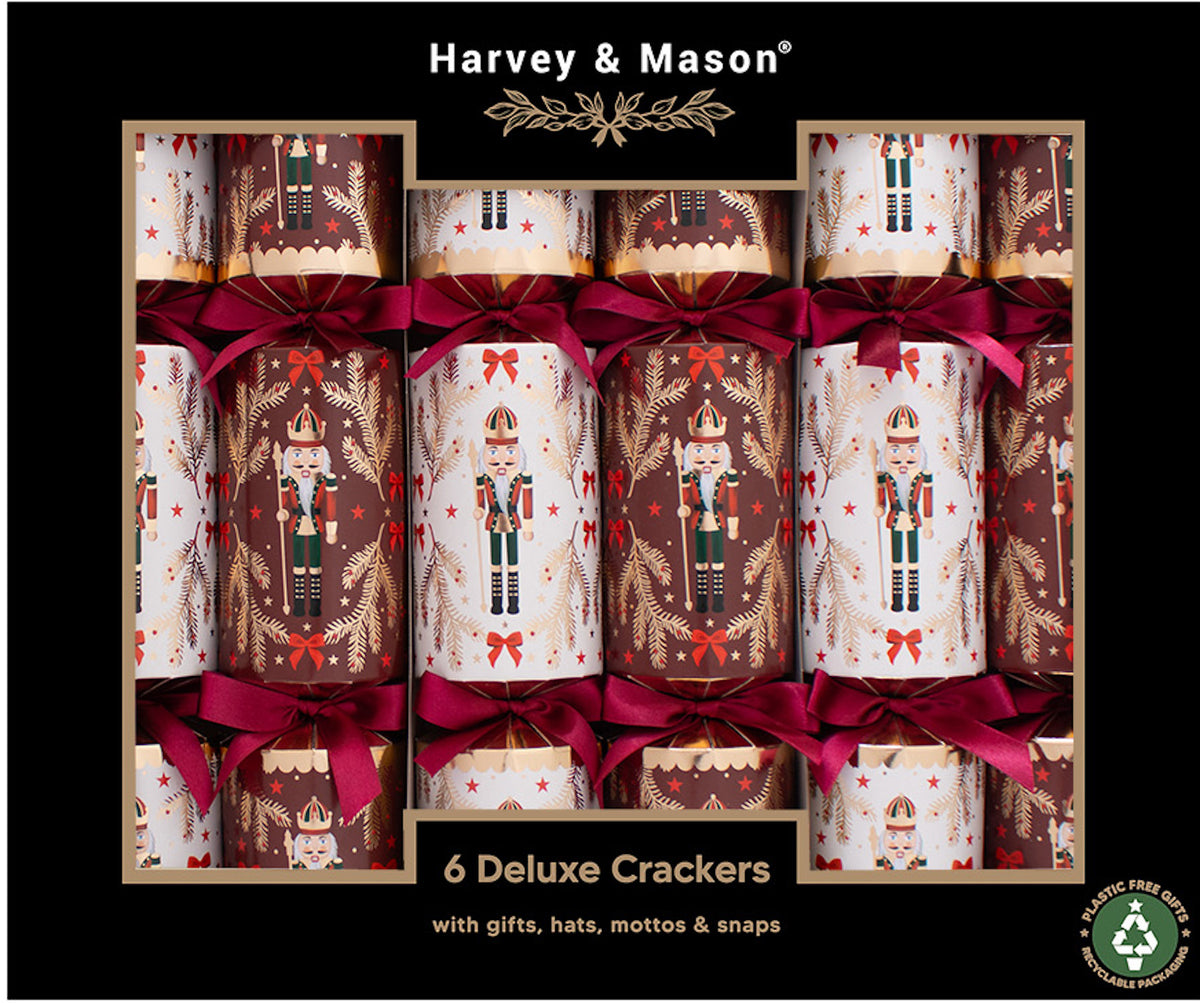 Deluxe Burgundy Nutcracker Crackers - One Posh Party 