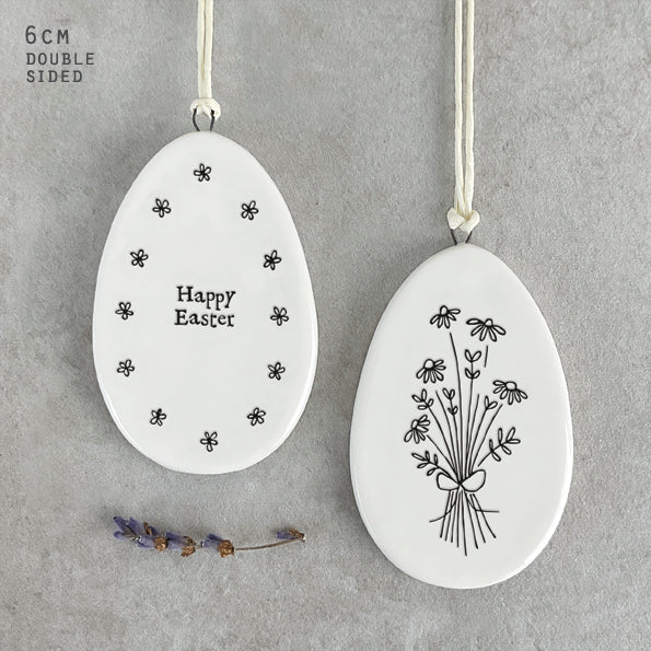 Double Sided Hanging Egg Happy Easter by East of India 