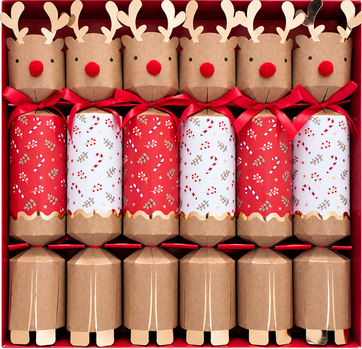 Family Reindeer Christmas Crackers - One Posh Party 