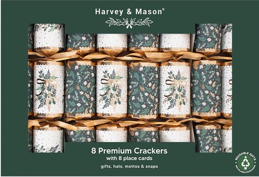 Green Mistletoe Christmas Crackers One Posh Party 