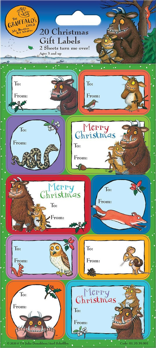 Gruffalo Child Christmas Gift Labels by Paper Projects