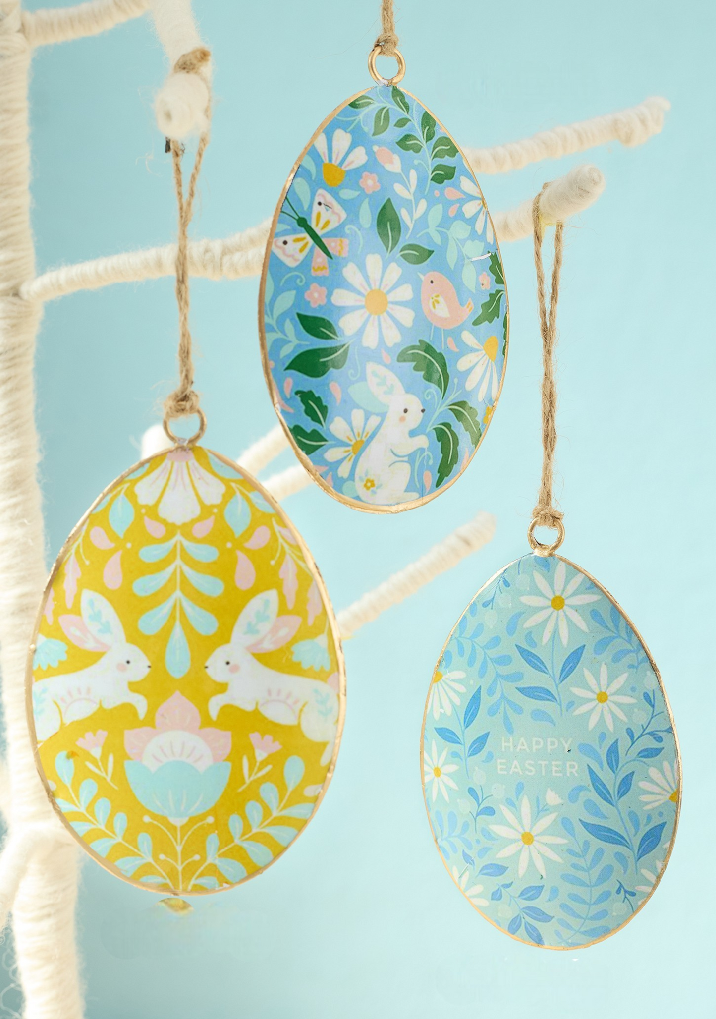 Hand Crafted Metal Hanging Easter Egg by Namaste