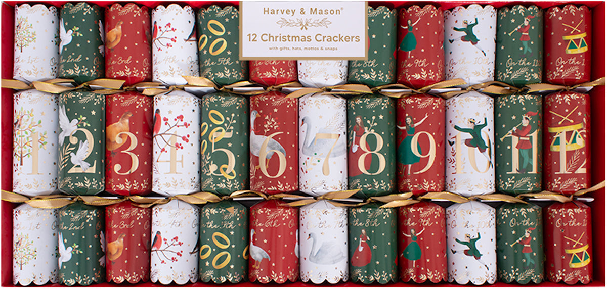 Harvey and Mason 12 Days Crackers - One Posh Party 