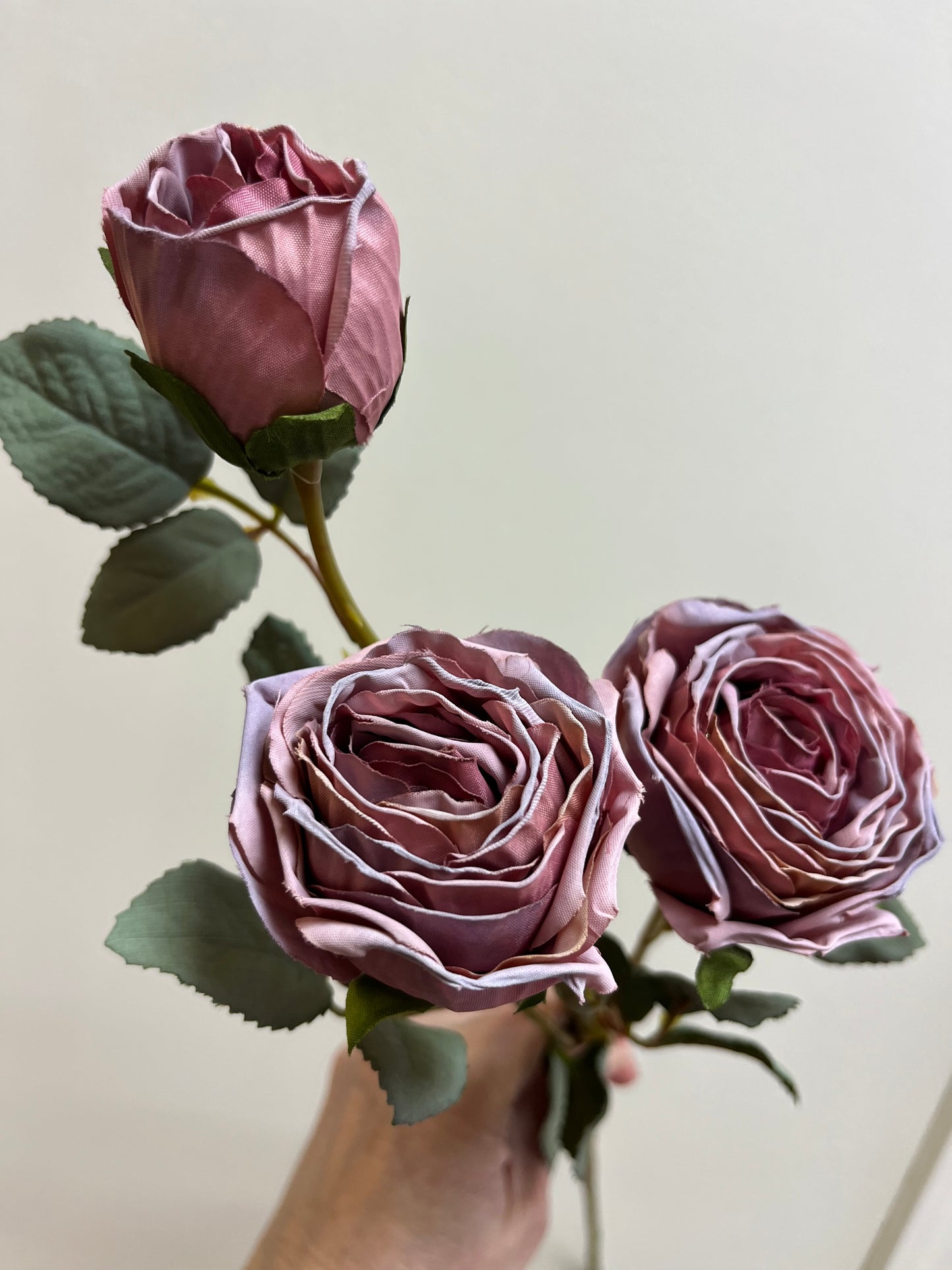 Pastel Peony, Roses and Papaver, Dusky Pink and White Mix Faux Flowers