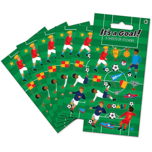 Its A Goal! Football Party Stickers by Paper Projects