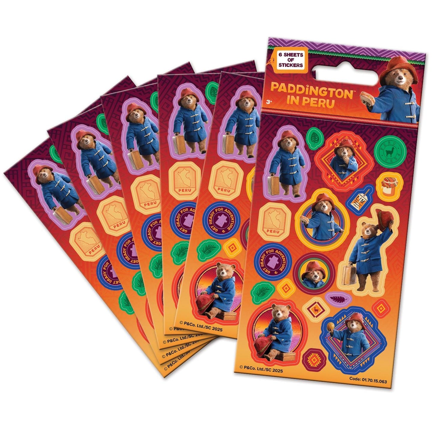 Paddington in Peru Party Stickers by Paper Projects