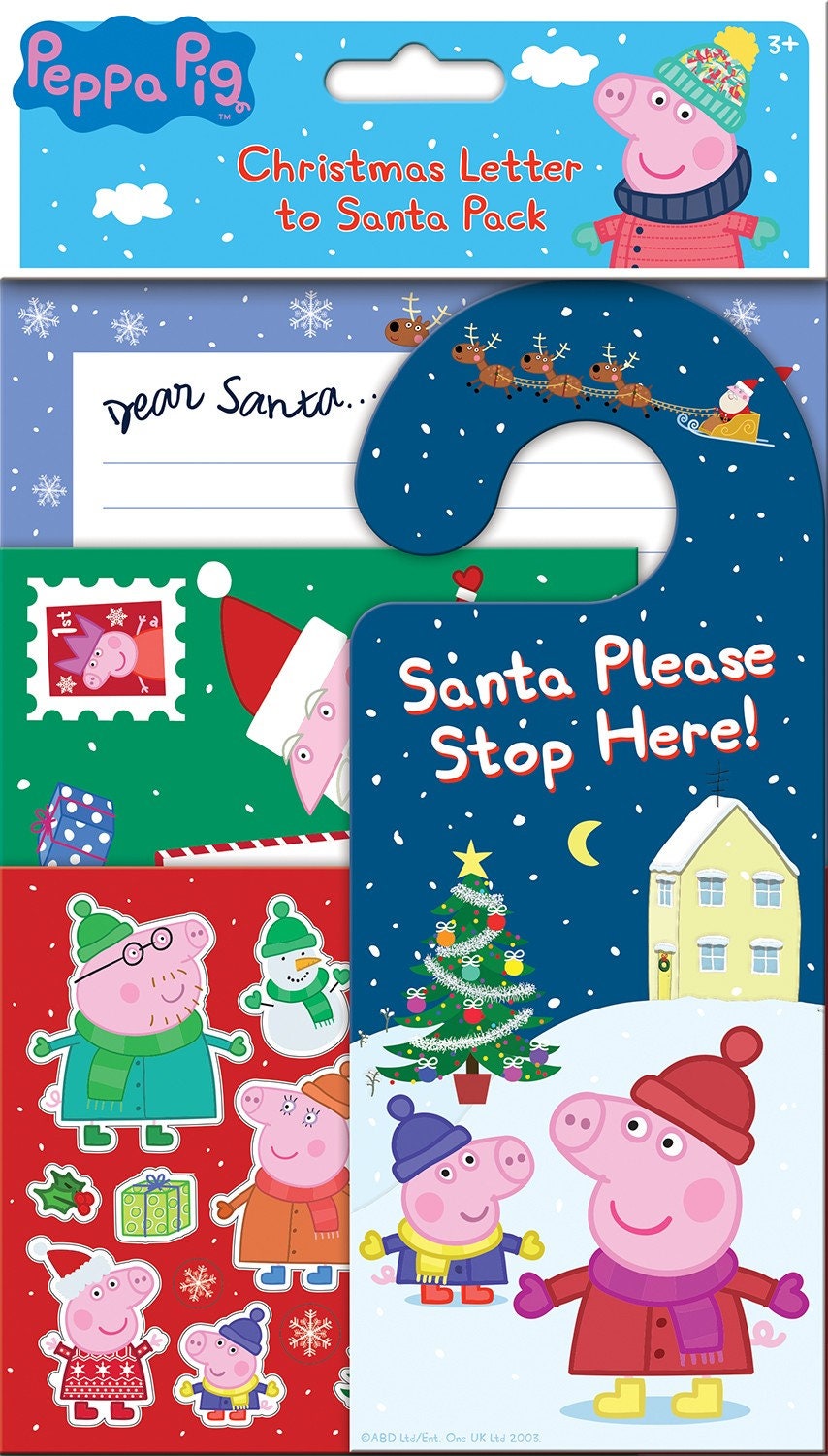 Peppa Pig Christmas Letter to Santa - One Posh Party 