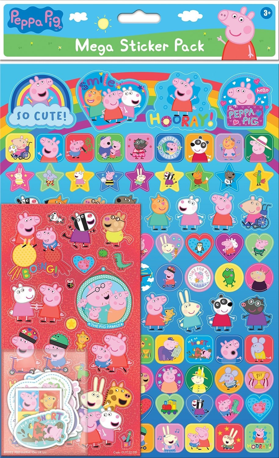 PEPPA PIG Mega Pack Of Stickers A4 Size One Posh Party peppa-pig-mega-pack-of-stickers-a4-size-one-posh-party