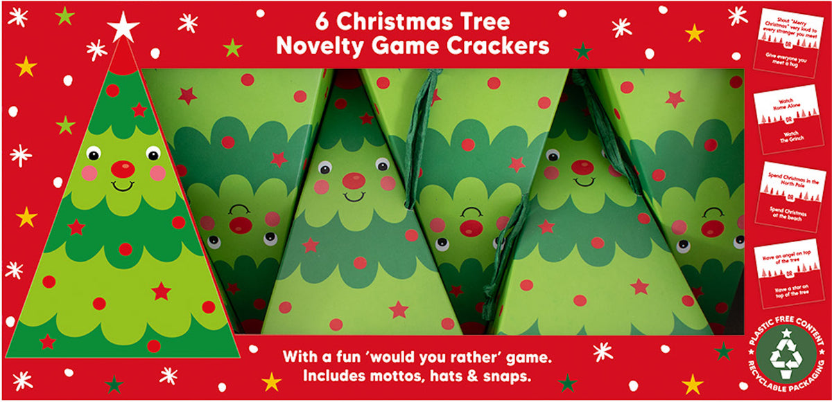 Pyramid Style Christmas Tree Crackers One Posh Party 