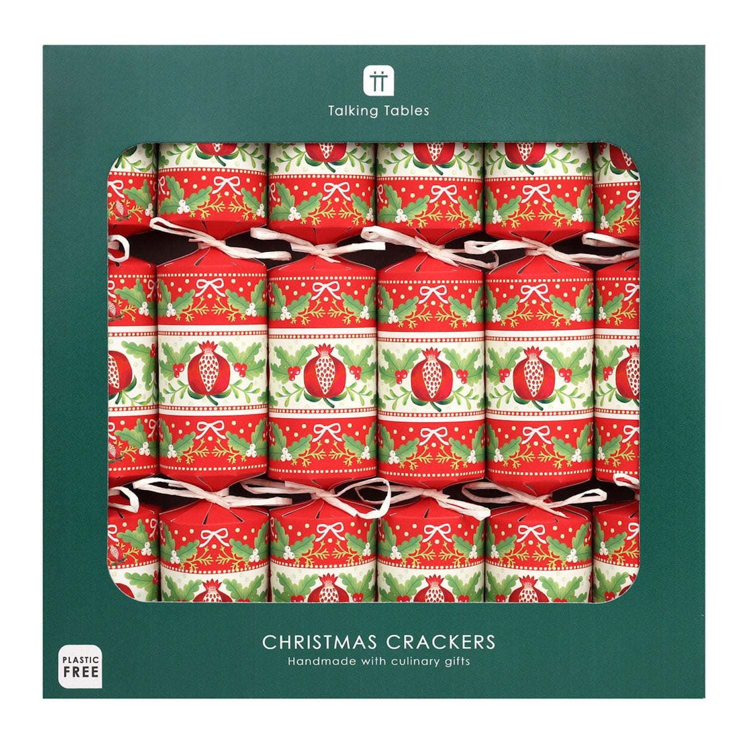 Red Folklore Christmas Crackers by Talking Tables