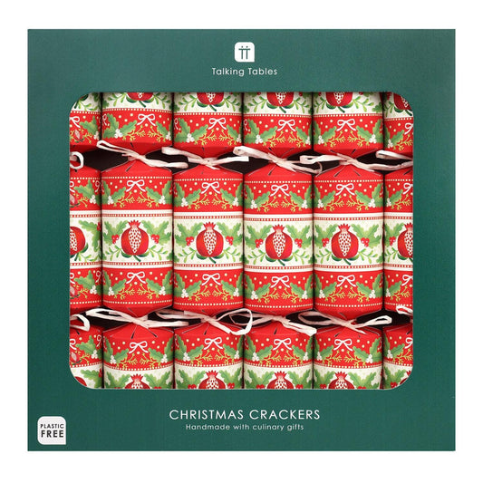 Red Folklore Christmas Crackers by Talking Tables