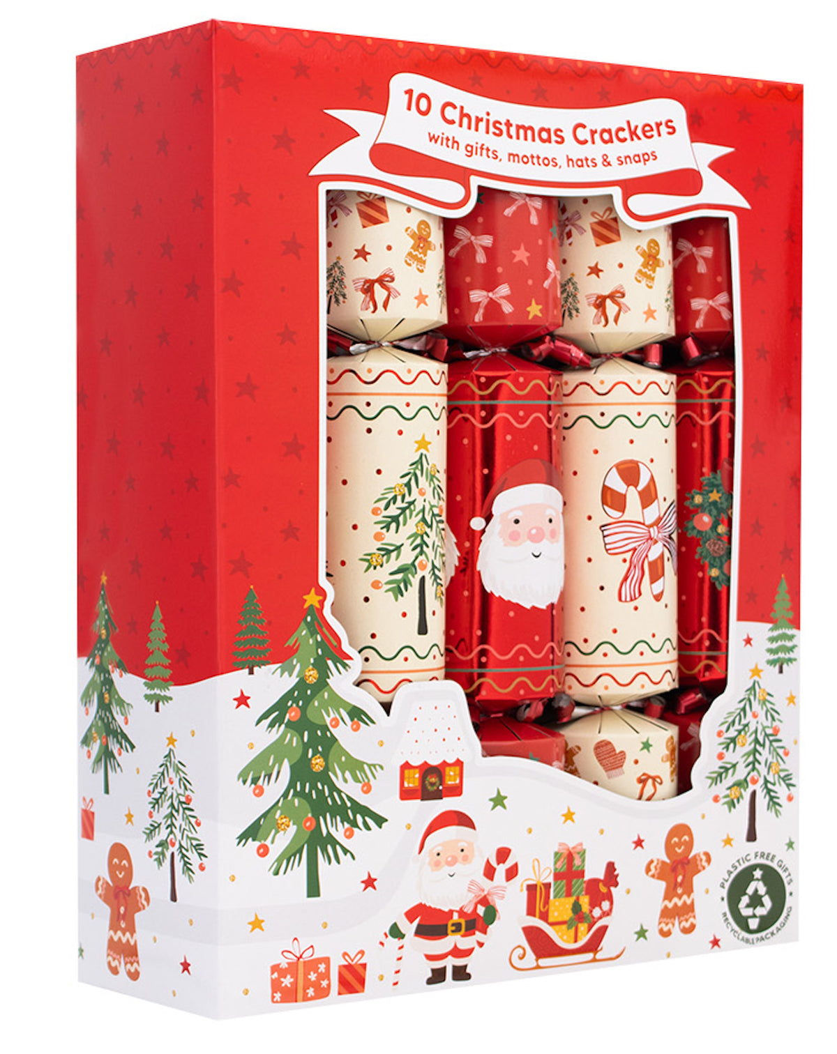 Santa & Gingerbread Family Crackers - One Posh Party