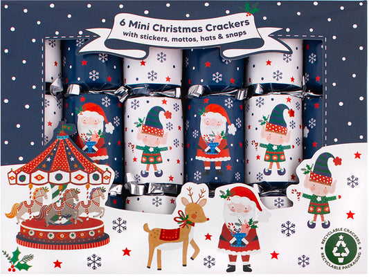 Santa and Elf Mini Christmas Crackers by Harvey Mason
