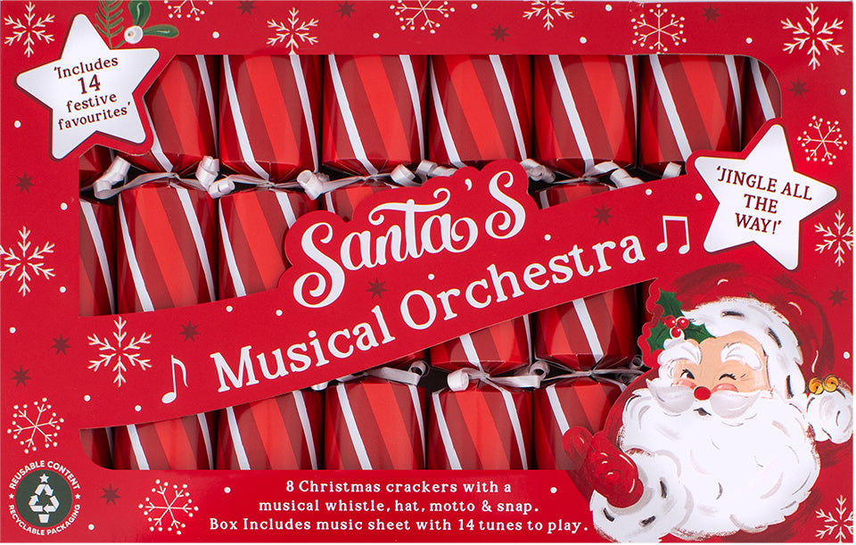 Santa's Musical Orchestra Christmas Crackers by Harvey and Mason 