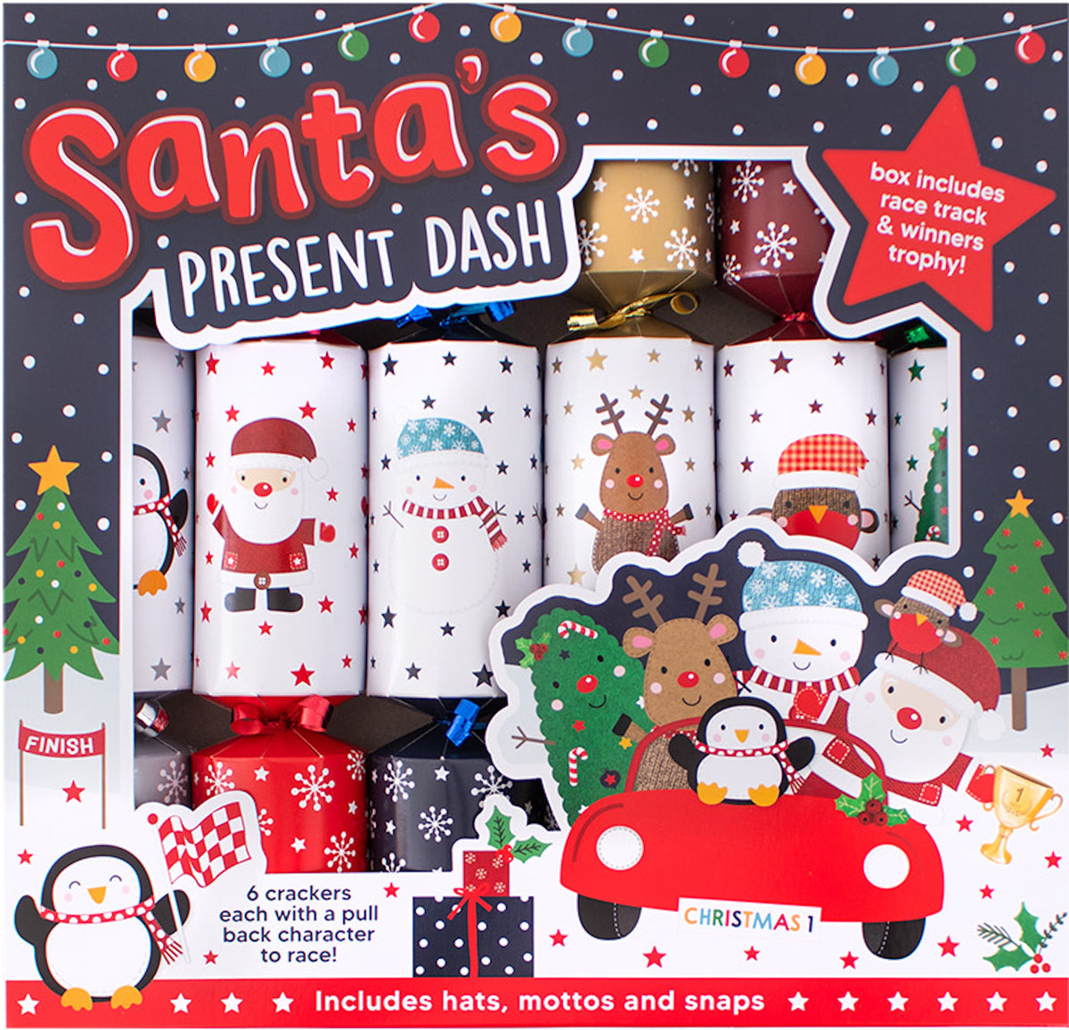 Santa's Present Dash Christmas Crackers One Posh Party 