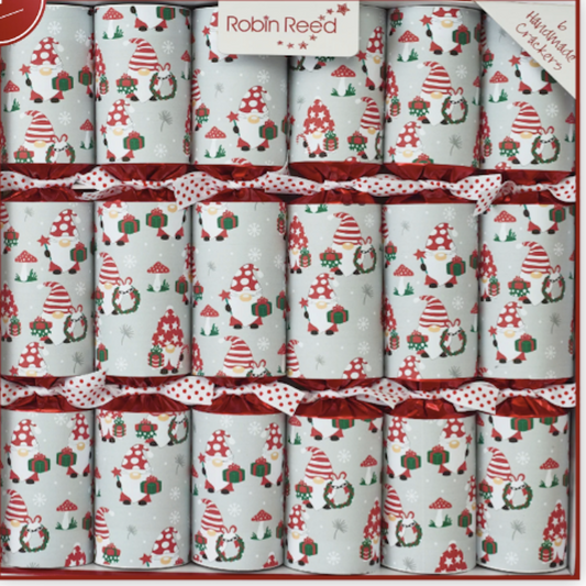 Racing Gnomes Large Handmade Luxury Christmas Crackers (6 Pack)