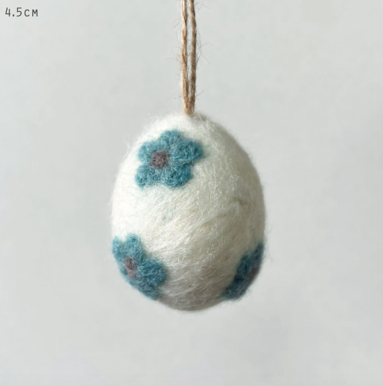 Felted Daisy Egg - 4 Colours