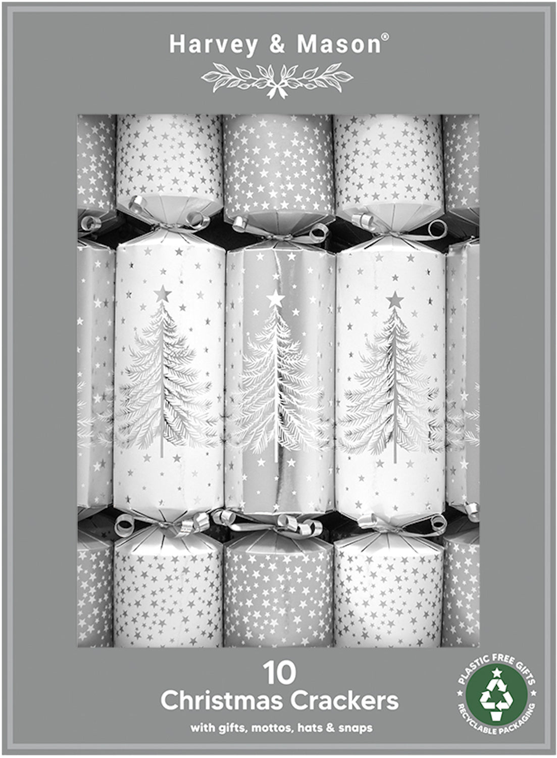 Silver Trees Family Christmas Crackers - One Posh Party 