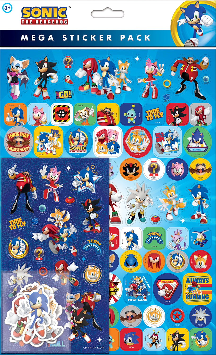Sonic The Hedgehog Mega Stickers by Paper Projects