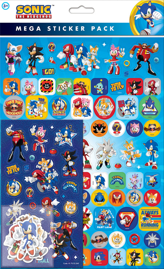 Sonic The Hedgehog Mega Stickers by Paper Projects
