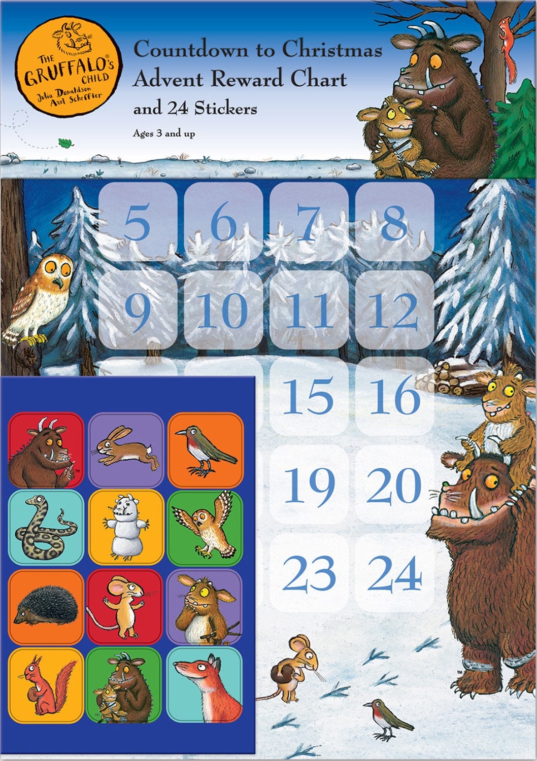 The Gruffalo Christmas Advent by Paper Projects